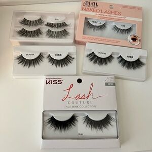Kiss and Ardell Lashes set - Black